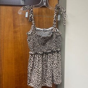 White Birch Leopard Print Tank Top